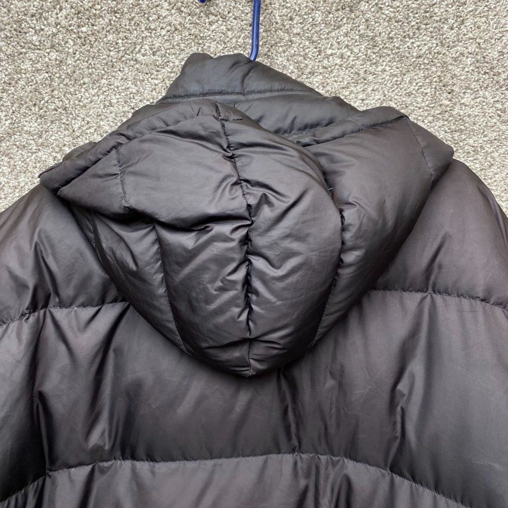 Ralph Lauren Polo Down Puffer Winter Jacket Mens XL Black Full Zip Snap Hood - Picture 9 of 11